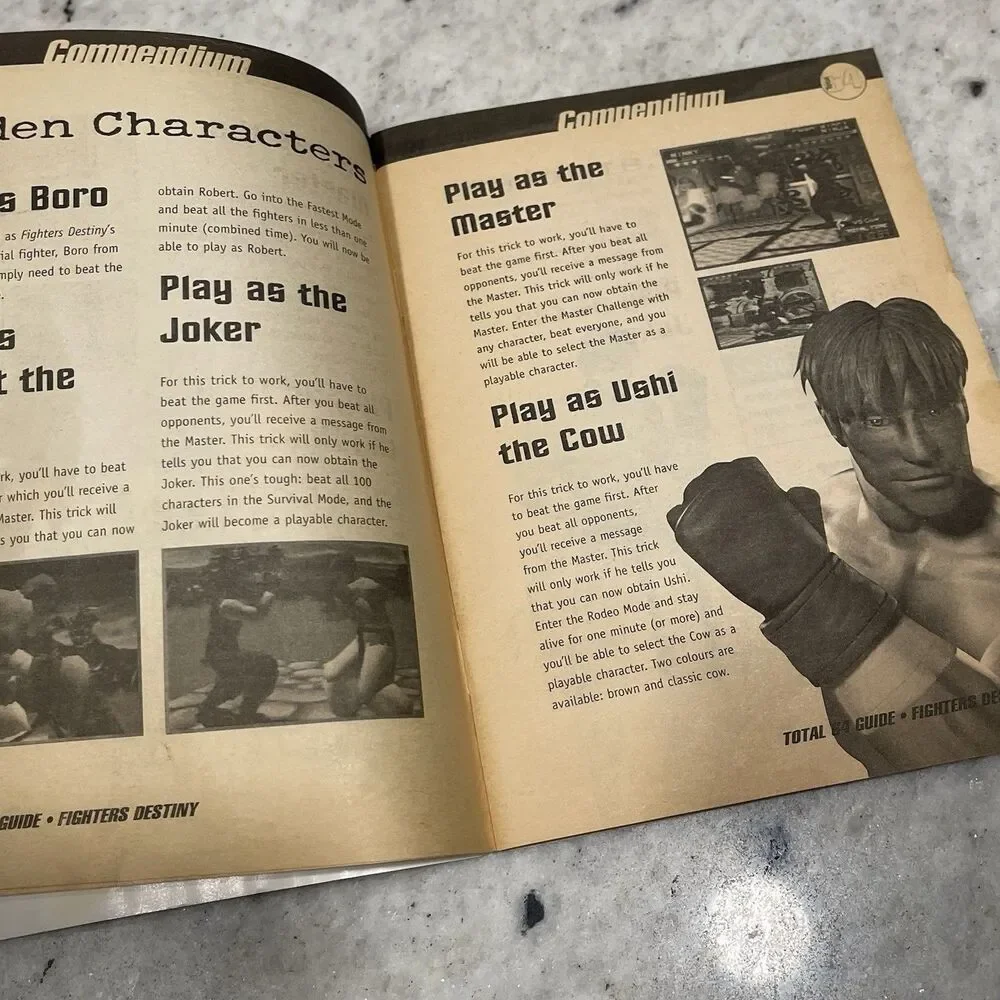 The Complete Nintendo 64 Fighters Bible Cheat Moves Book Guide Rare Total 64